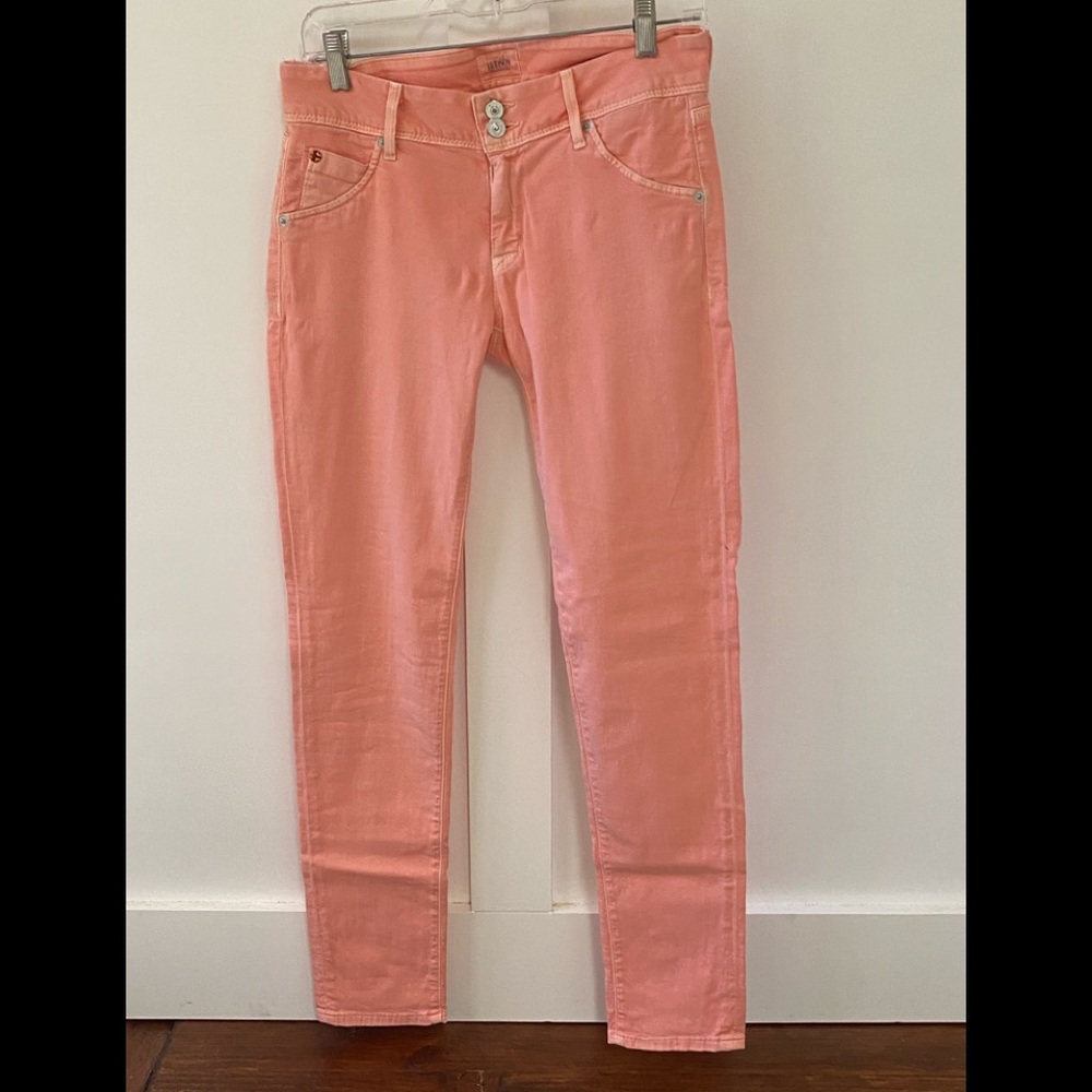 Peach colored Hudson jeans